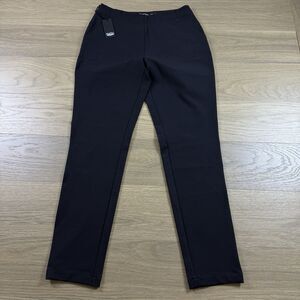 Straight Down Pants Women 6 Lexi Golf Black Nylon Stretch Cool Office Athleisure
